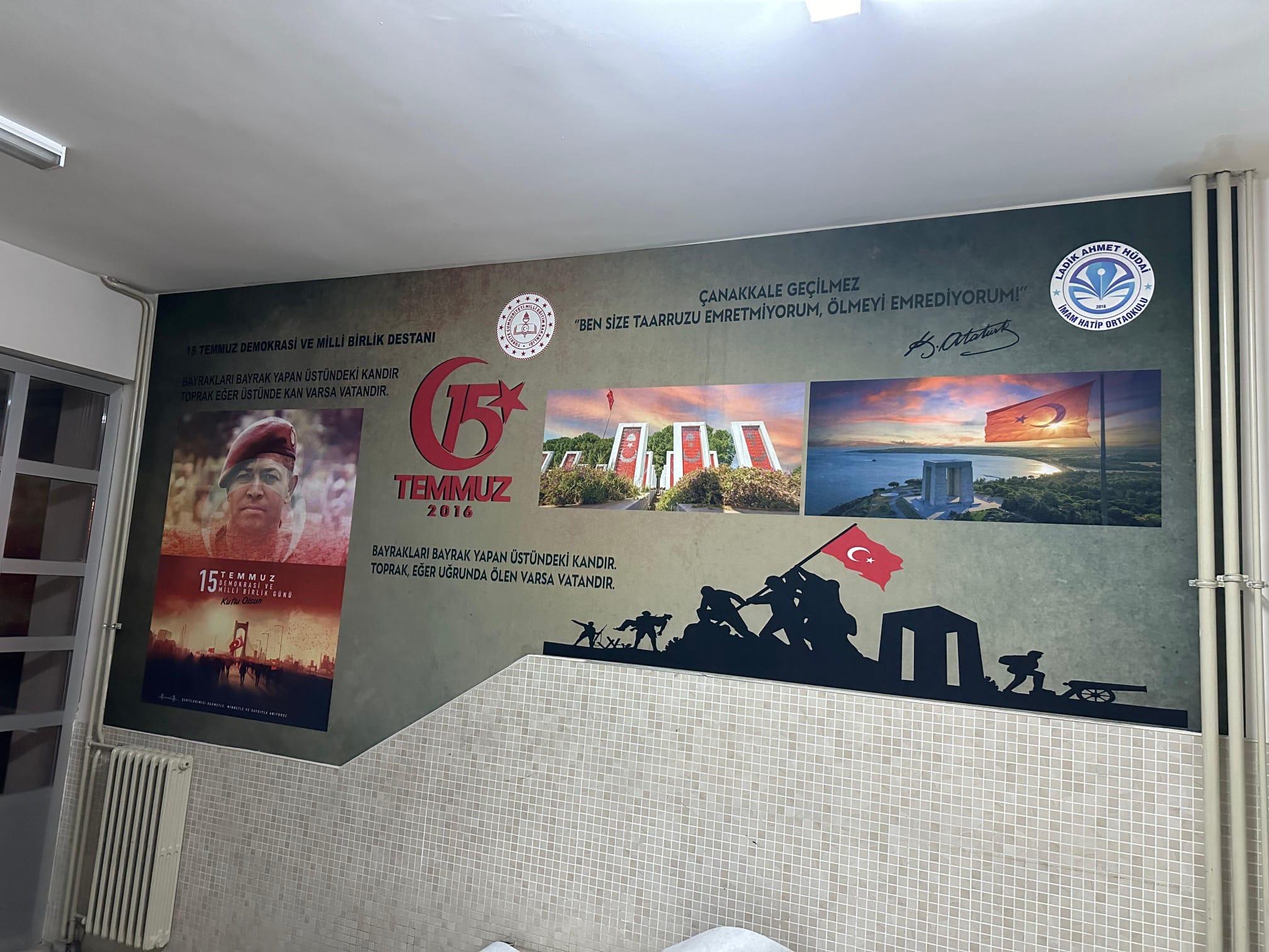 Konya’da Dağhan Tabela Reklam tarafından hazırlanan vip duvar kumaşı uygulaması
